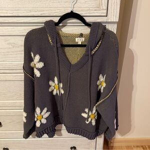Charcoal Floral Women's Sweater